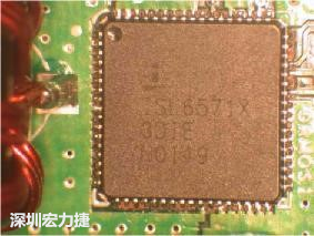 完成返工后的元件外觀