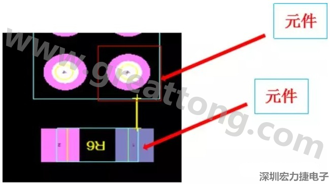 PCBA DFM問(wèn)題實(shí)例2：元件距離太近，組裝干涉 