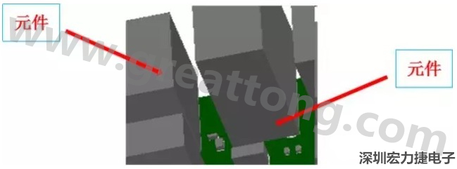 PCBA DFM問(wèn)題實(shí)例2：元件距離太近，組裝干涉 