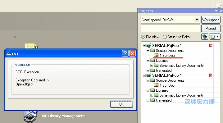 點(diǎn)擊“打開”。打開過程中出現(xiàn)了一個(gè)錯(cuò)誤，但文件轉(zhuǎn)換還是成功了。點(diǎn)擊 OK 關(guān)閉錯(cuò)誤窗口。