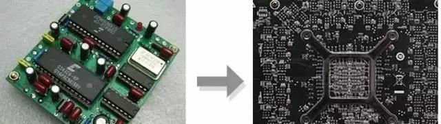 PCBA元器件由大變小，由稀疏到密集的變化趨勢