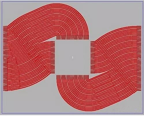 (中間)任意角度布線不僅有助于縮短導線長度，而且在確保滿足所有要求的同時占用更小的面積；